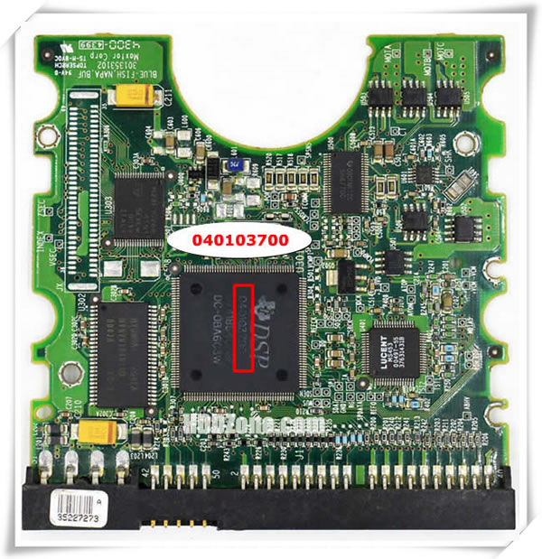 Maxtor PCB 040103700 Main Controller IC Number