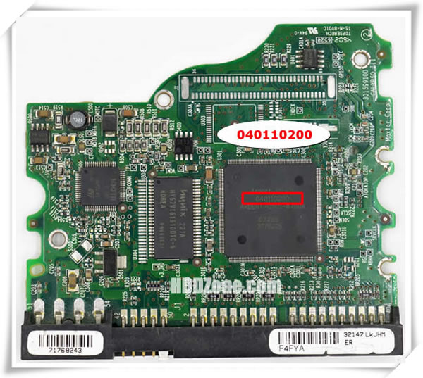 Maxtor PCB 040110200 Main Controller IC Number