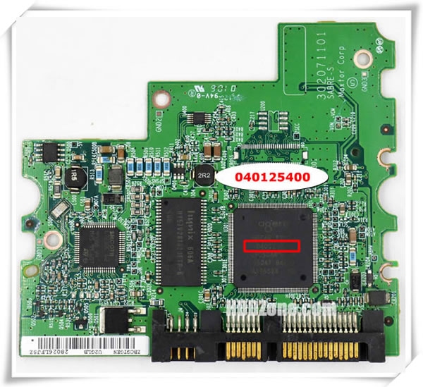 Maxtor PCB 040125400 Main Controller IC Number