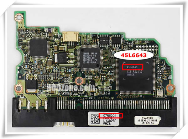 Hitachi PCB 07N5201 Main Controller IC Number
