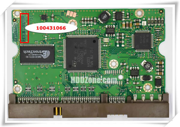 PCB 101967 100431066 REV C MAXTOR STM380215A 9DS011-326 FW 3.AAC