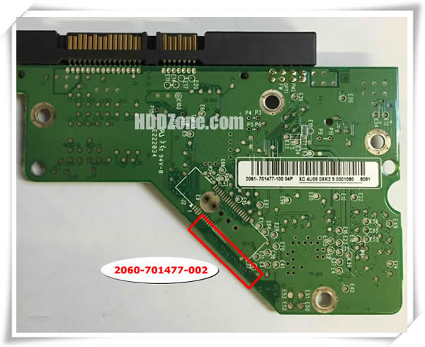 Carte PCB Seule Pour Disque Dur WD WD400BB-22JHA0 IDE - Occasion - Référence 2060-001292-000