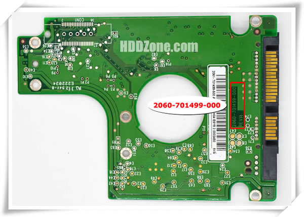 Carte PCB Western Digital WD1600BEVT - 200234 REV A - Disque Dur Interne Portable