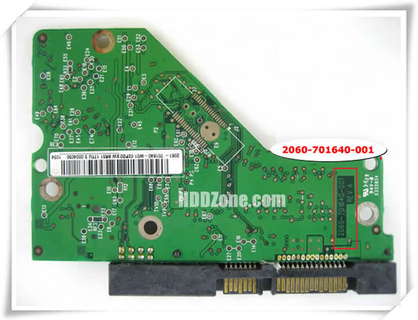 Western Digital WD10EADS-11M2B2 2060-701640-007 REV A (2309) PCB for