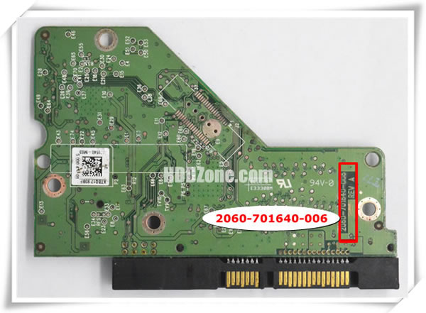 Western Digital WD10EADS-11M2B2 2060-701640-001 REV A (2325) PCB for
