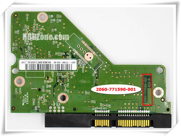 Carte Contrôleur PCB Pour Disque Dur Western Digital WD10EACS-32D6B1 - Référence 2060-771590-001