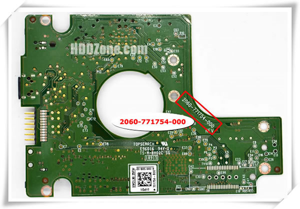 Carte Contrôleur PCB Pour Disque Dur Western Digital WD10TMVV-11TK7S1 - SATA II, Flashé - Vendu Comme Pièce Détachée